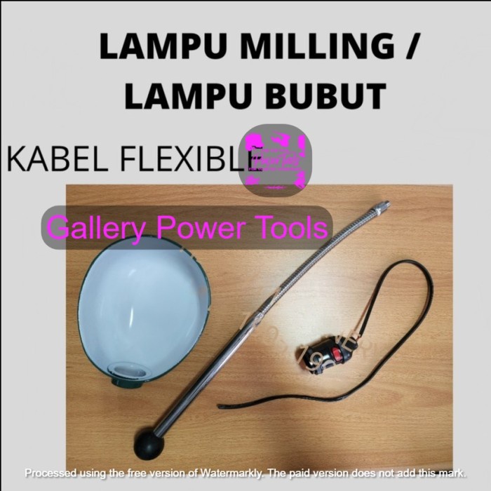 Rumah Cap Flexibel Kap Batok Braket Lampu Kerja Lembur Mesin Cnc Bubut Milling Bor Frais