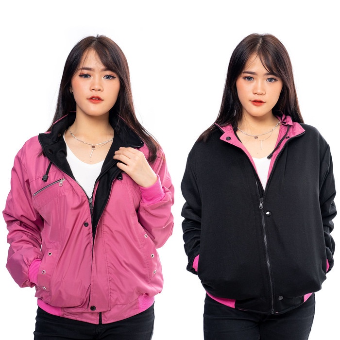 New Trend Bisa COD JAKET HOODIE CEWEK COWOK PRIA WANITA /SWEATER SUPREME VANS - PINK BLACK