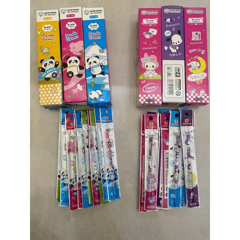 

ISI BOLPOINT GEL 0,38 ISI 20pcs || Isi Bolpoint safari Sf 108 & 109 Mantap
