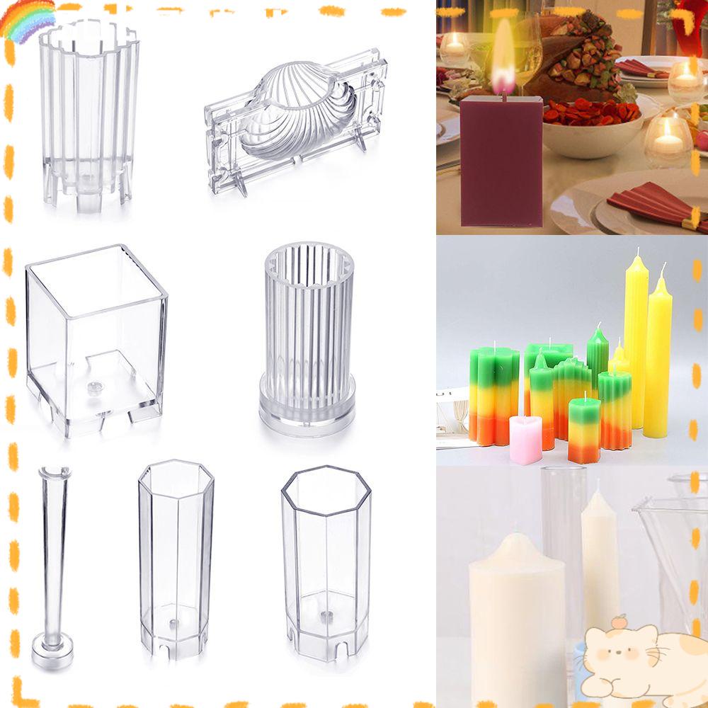 Solighter Candle Mold Party DIY Dekorasi Natal Plastik Handmade Sabun Cetakan