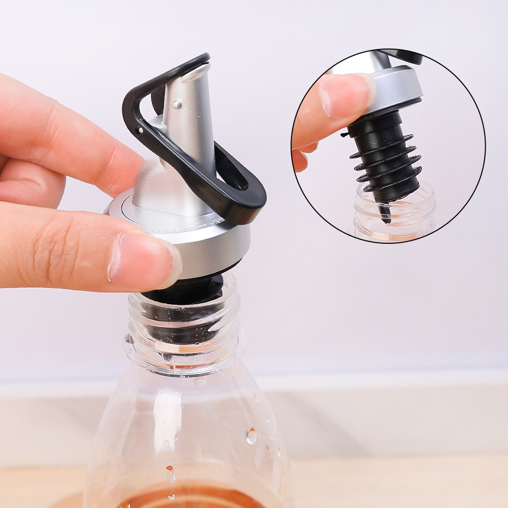 Dapur Anti Bocor Otomatis Clamshell Oil Nozzle/Seal Silicone Wine Dispenser/Rumah Tangga Kreatif Kecap Cuka Bumbu Botol Stopper Tutup