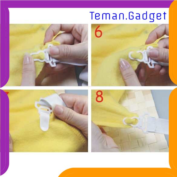 TG - ART AsyPets Sabuk Grippers Clip Penjepit Sprei Kasur 4 PCS - PJP4