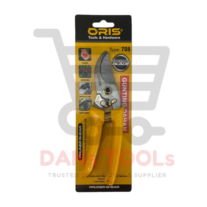 Gunting Dahan 708 Hardened Blade - Pruning Shear - Gunting Ranting