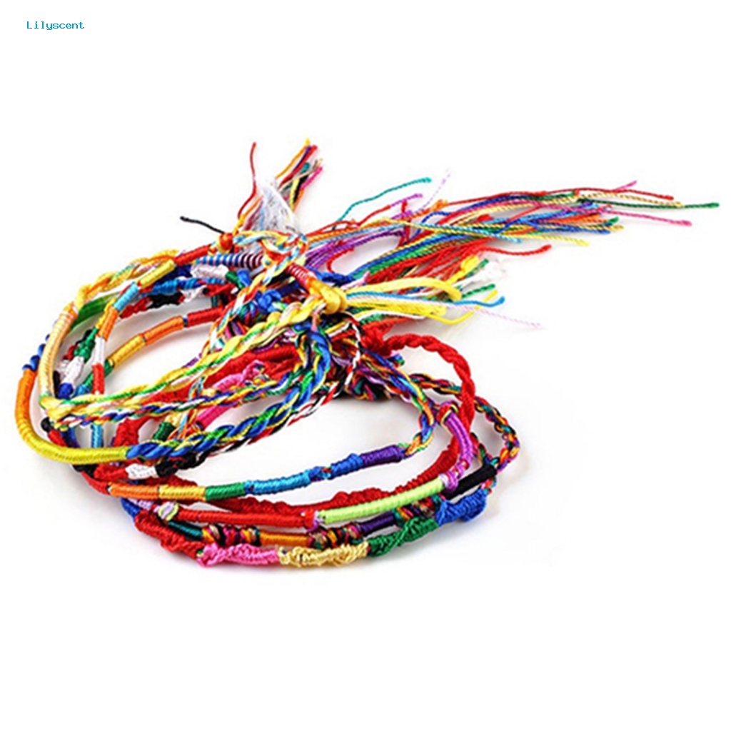 Lilyscent 20Pcs Gelang Tangan Tahan Lama Untuk Pesta Multicolor Bracelets Multicolor