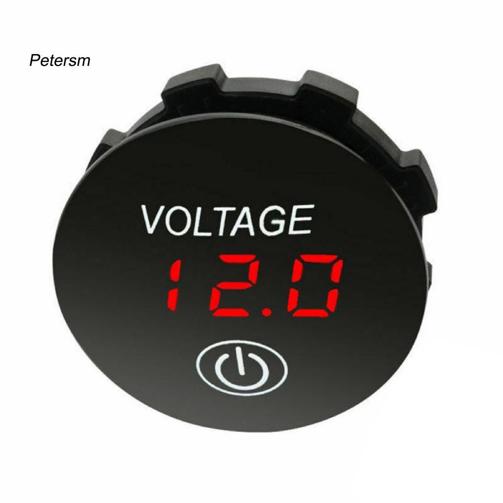 Pp Lampu LED Voltmeter Digital Untuk Caravans Lampu LED Balap Mobil Meteran Digital Proteksi Sambungan Terbalik