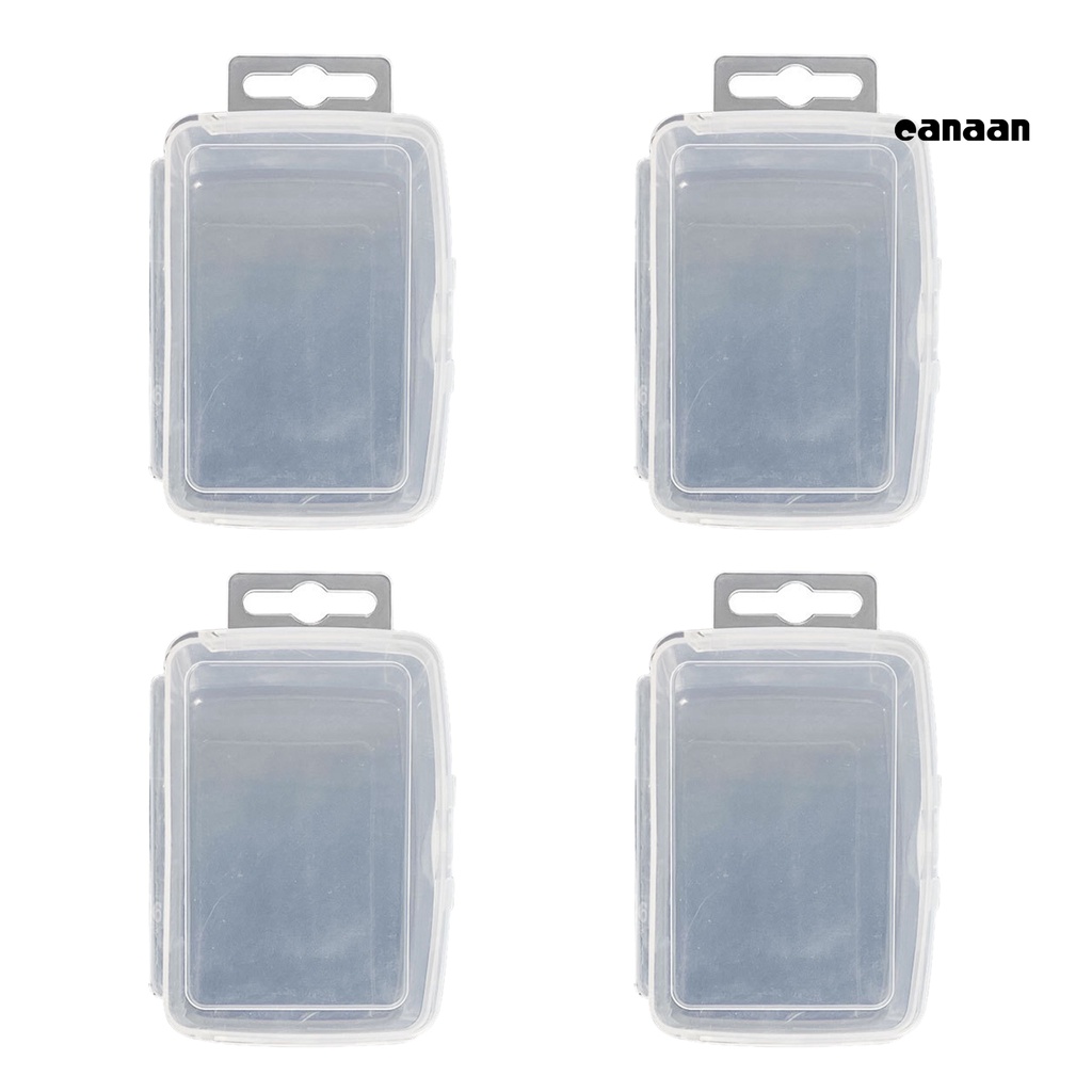 Cnn-4pcs Lure Box Kokoh Reusable Transparan Tahan Jatuh ABS Fishing Tackle Storage Box Memancing Luar Ruangan