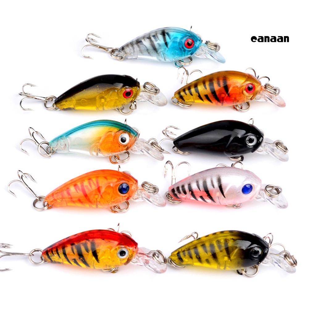 Cnn-4.5cm Umpan Manusia Hidup Pancing Buatan Crankbait Wobbler Ikan Renang Umpan Tackle