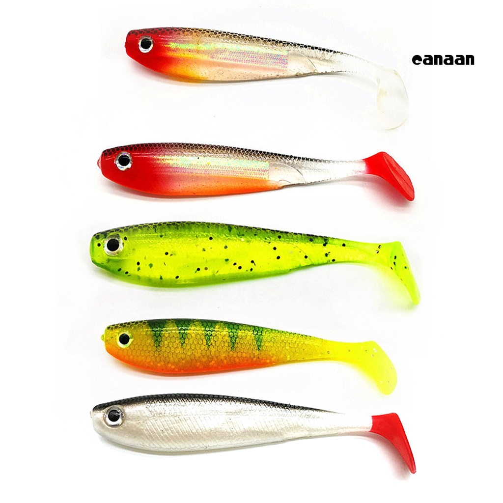 Cnn-12cm/12g Umpan Pancing Ketangguhan Bagus Warna Cerah Mata 3D Pelangi Gigit Ikan Lembut Ekor Dayung Swimbait Untuk Air Tawar