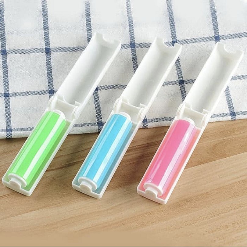 Sticky Lint Roller Lipat / Alat Pembersih Debu Kotoran Bulu Rambut Benang / Washable Foldable Sticky Lint Brush / Rol Sikat Pengangkat Serat Di Pakaian Remover Multifungsi / Rol pengangkat bulu hewan