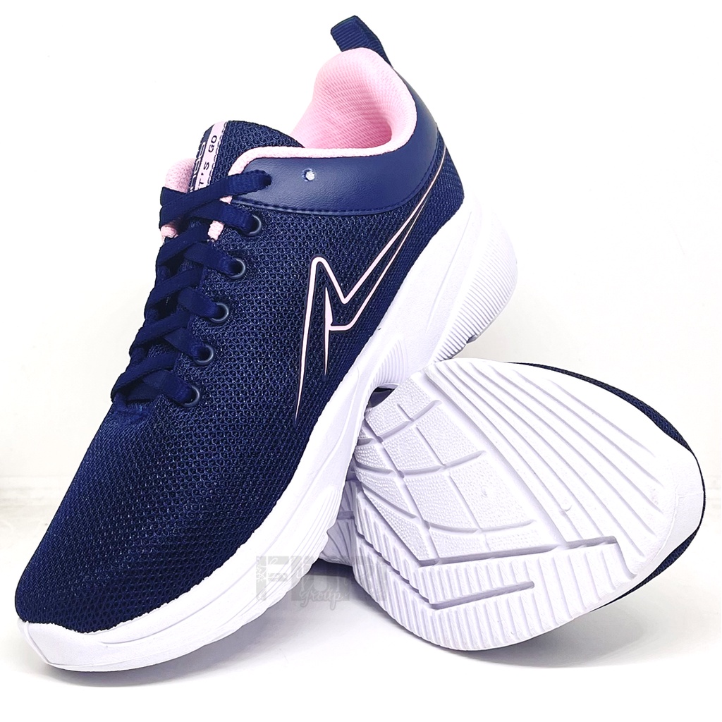 FIURI - ANDO - GANIRA 37-40 NAVY PINK - SEPATU KETS - SNEAKERS OLAHRAGA CASUAL WANITA - SEPATU JOGGING LARI GYM FITNESS CEWEK- SEPATU ANAK PEREMPUAN - SEPATU SEKOLAH BERTALI SD SMP SMA