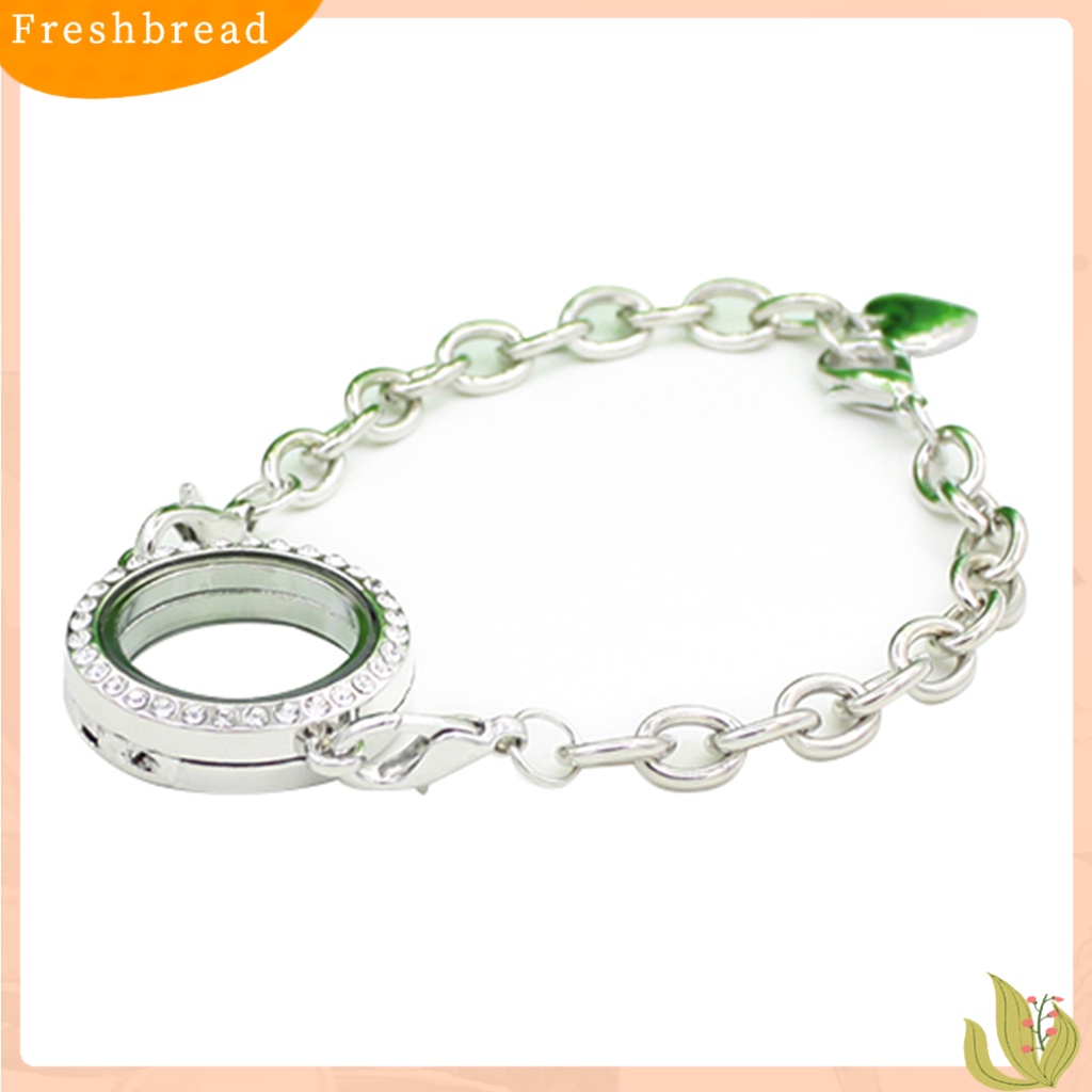 &lt; Freshbread &gt; 25mm ic Berlian Imitasi Hidup Memory Locket DIY Gelang Untuk Mengambang Charms