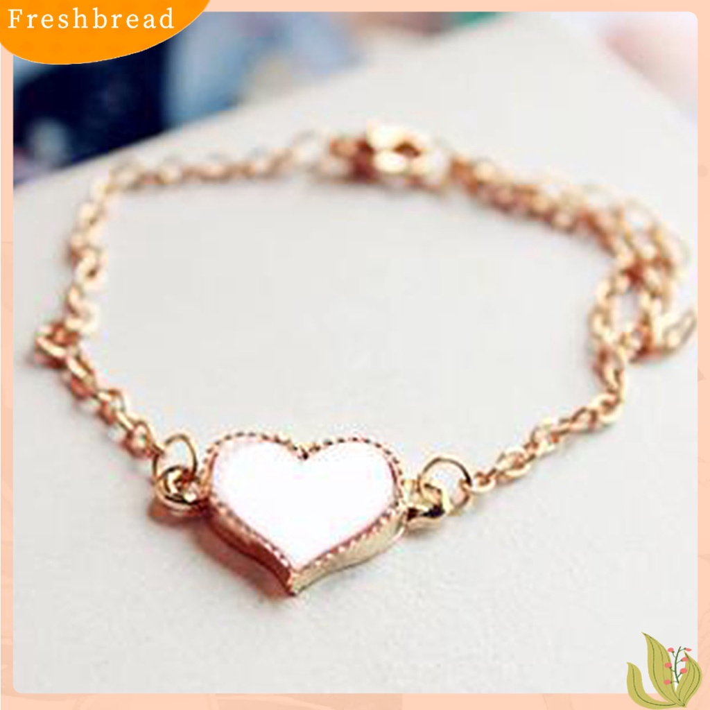 &lt; Freshbread &gt; Wanita Gelang Hati Dress Up Perhiasan Semua Pertandingan Manis Gelang Gadis Hadiah