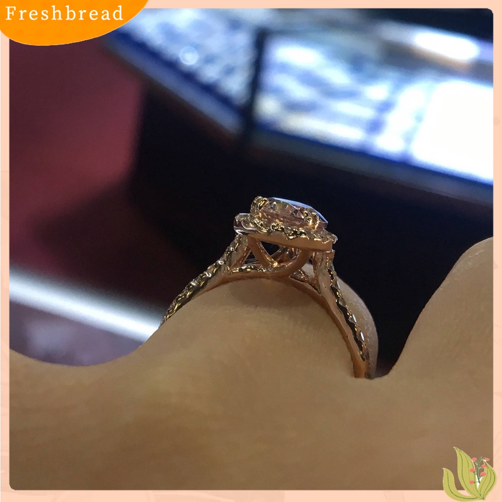 &lt; Freshbread &gt; Wanita Circlet Berlian Imitasi Hias Bentuk Tetesan Air Cincin Jari Portabel Indah Untuk Ulang Tahun