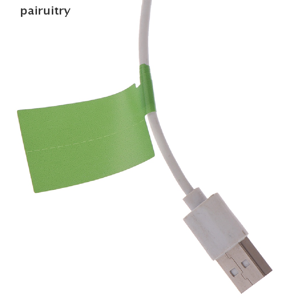 Prt 30pcs/lembar Stiker Kabel Perekat Diri Tahan Air Identifikasi Tag Warna-Warni PRT