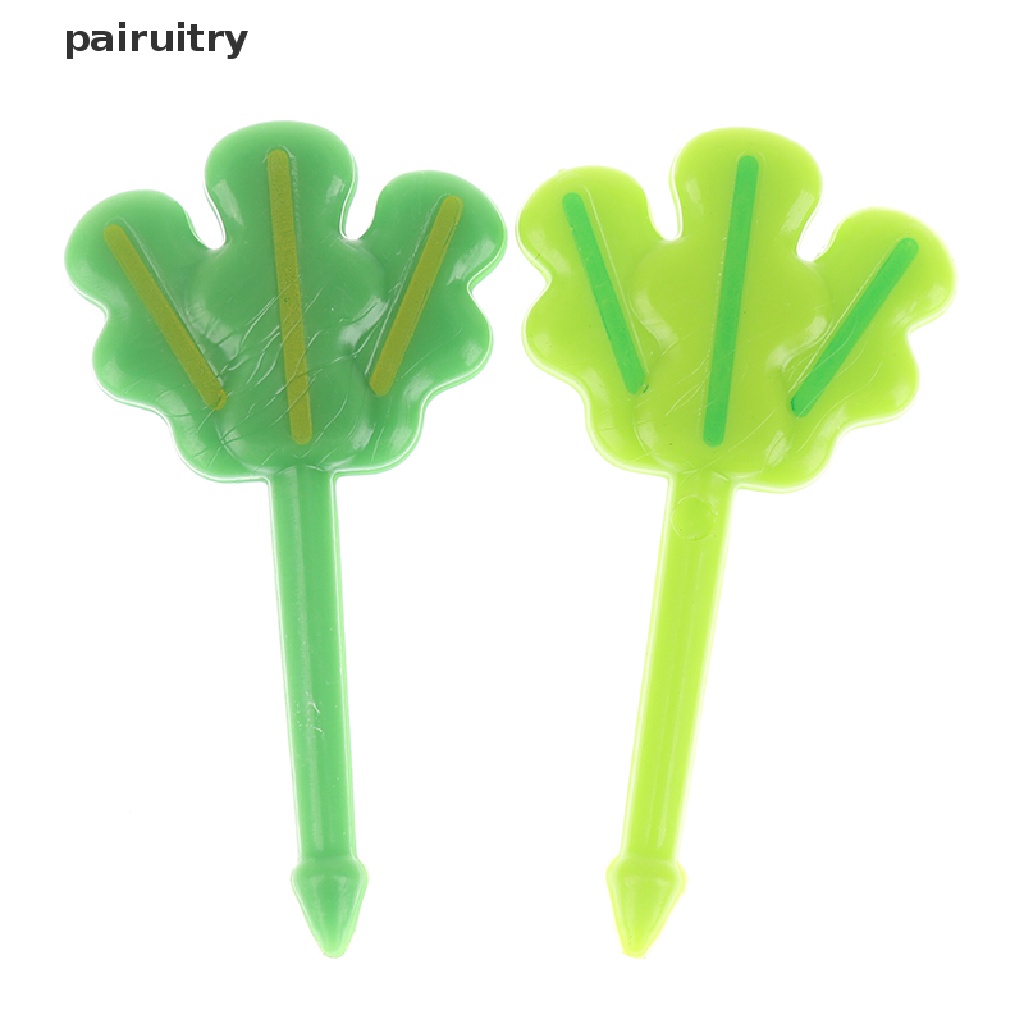 Prt 8pcs Fruit Vork Tandenstoker Bladeren Salade Tiny Vork Mini Cake Picks Voor Anak PRT