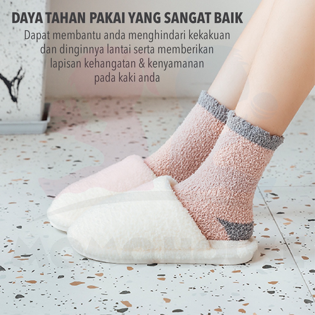 MOMO HOUSE Kaos Kaki Winter Kaos Kaki Tebal Kaos Kaki Wanita Tebal Winter Kaos Kaki Wanita Kaos Kaki Perempuan
