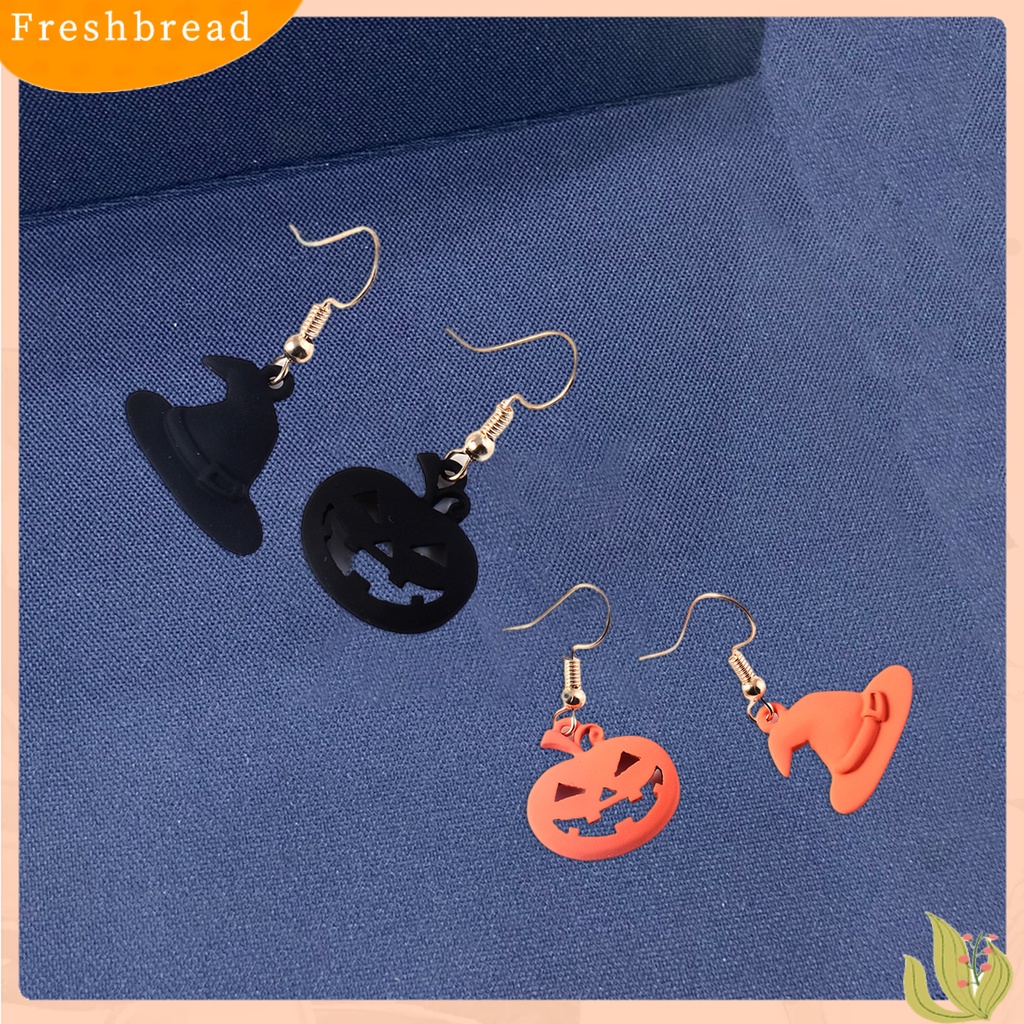 &lt; Freshbread &gt; 1pasang Anting Halloween Pengerjaan Halus Aksesoris Shiny Semua Pertandingan Indah Alloy Original Ilustrasi Gaya Aksesoris Untuk Pacaran