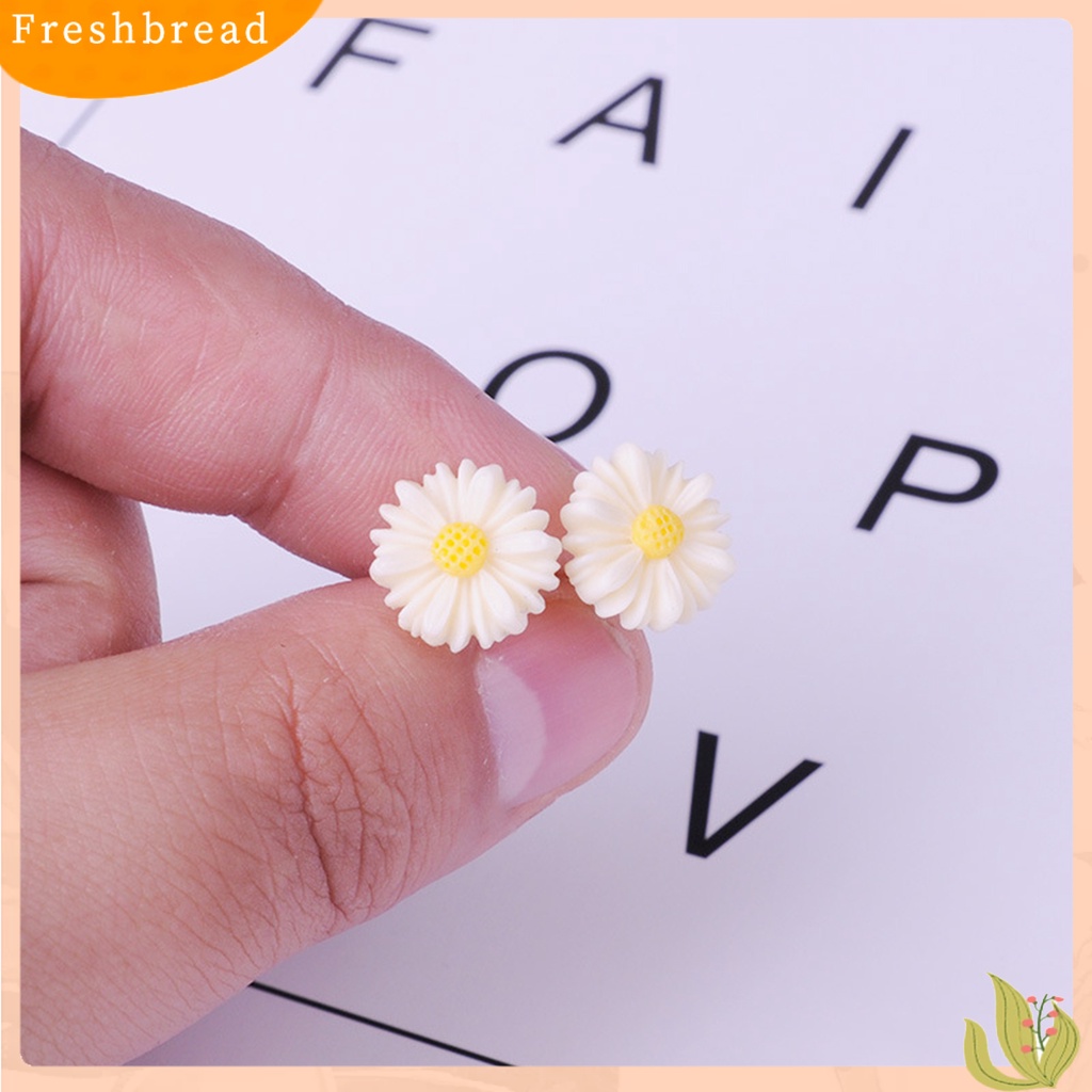 &lt; Freshbread &gt; 8per6pasang Wanita Ear Studs Set Warna Kontras Bunga Berbeda Anti Alergi Tidak Iritasi Tanaman Hias Bentuk Hidup Rose Stud Earrings Set Hadiah