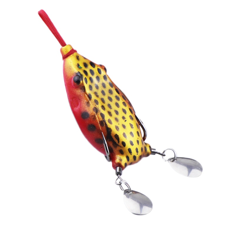 Baru Umpan Katak Casting 6cm/12g Umpan Katak Memancing Umpan Lembut Umpan Dengan Kait Tajam Ganda Sendok Umpan Simulasi Kodok Ular Kepala Umpan