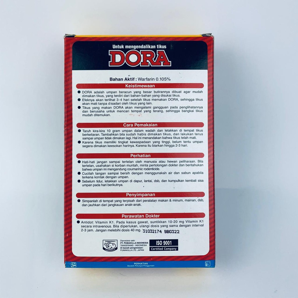 FUMAKILLA DORA RACUN TIKUS 50g/ 100g/ 200g