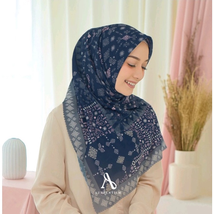 TERLARIS Authentism.id Adiba Series Kerudung Hijab Voal Premium hampers diskon - Badra