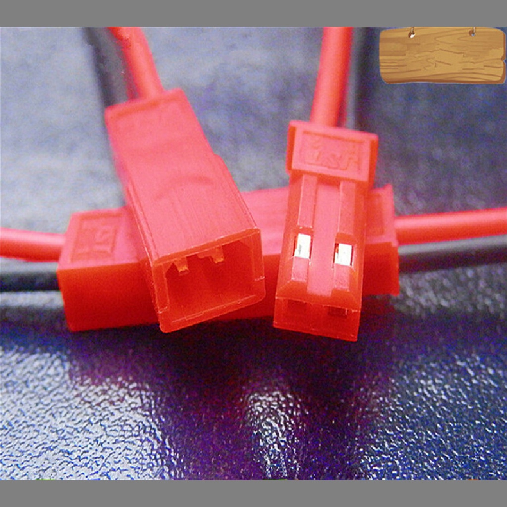 [HeavenDenotation] 10pasang Kabel Plug Konektor JST Male+Female 100mm Male+Female Untuk RC HDV