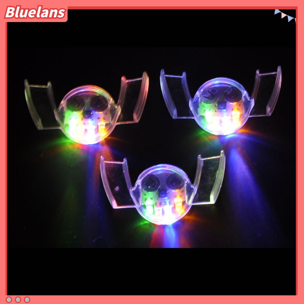 {In Stock} 1pc Lucu LED Kedip Gigi Behel Penjaga Mulut Halloween Trick Mainan Pesta Props