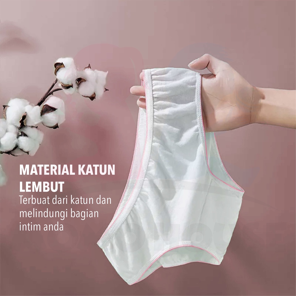 MOMO HOUSE disposable panties cotton celana dalam sekali pakai wanita disposable panty cd wanita sekali pakai panties