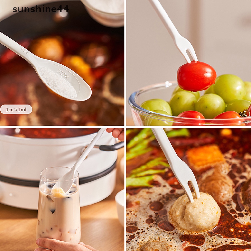 Sunshine 1pasang Sumpit Masak Kepala Ganda Sumpit Multi Fungsi Garpu Sendok ID