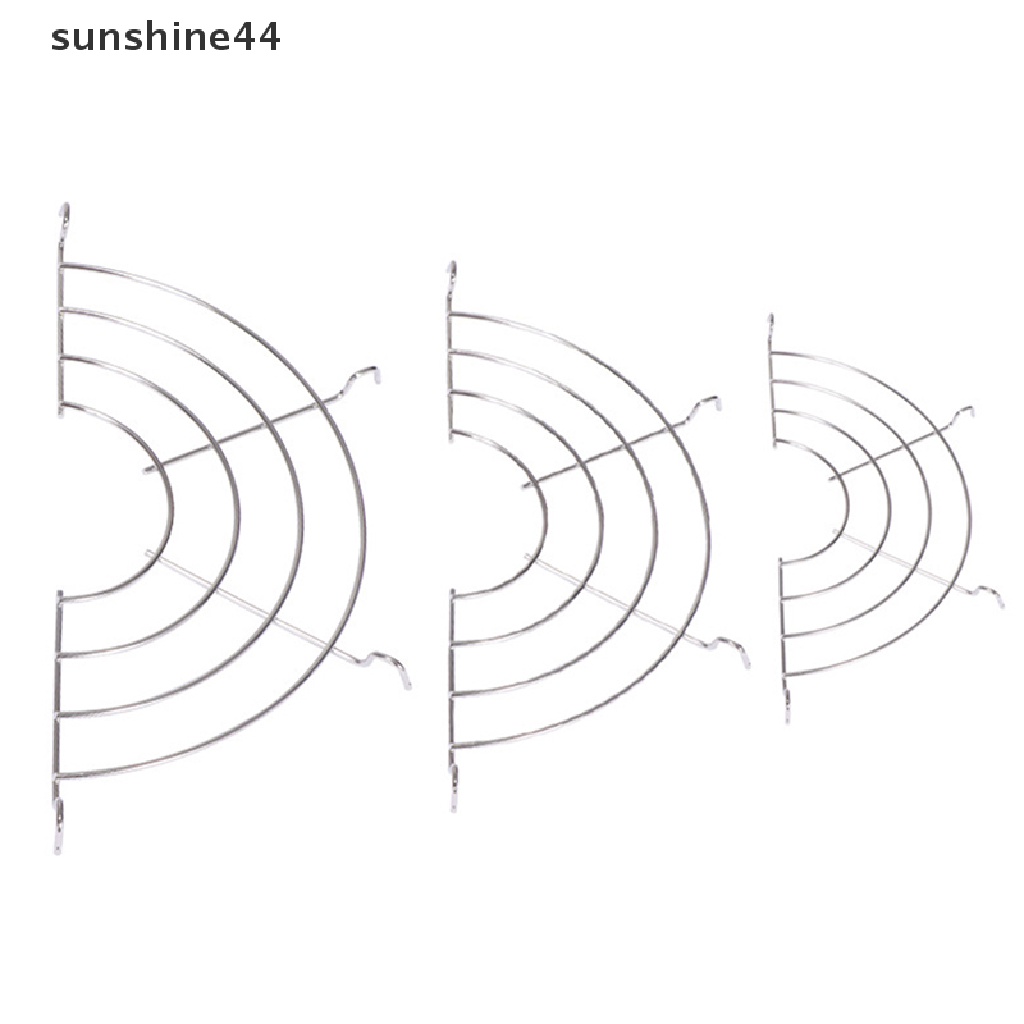 Sunshine 304stainless Steel Tebal Garis Setengah Lingkaran Panci Penggorengan Saluran Pembuangan Rak Steam Rack ID