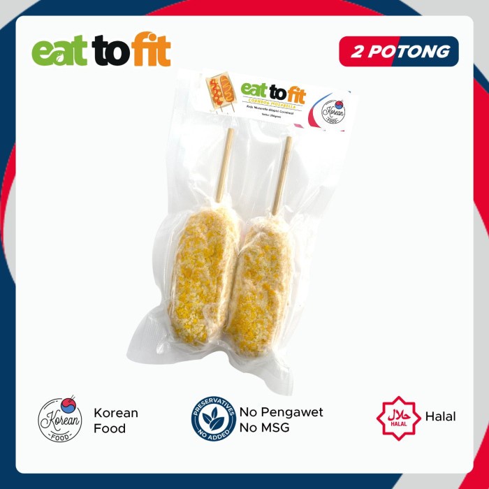 CORNDOG MOZARELLA CAMILAN KOREAN FOOD FROZEN FOOD EAT TO FIT