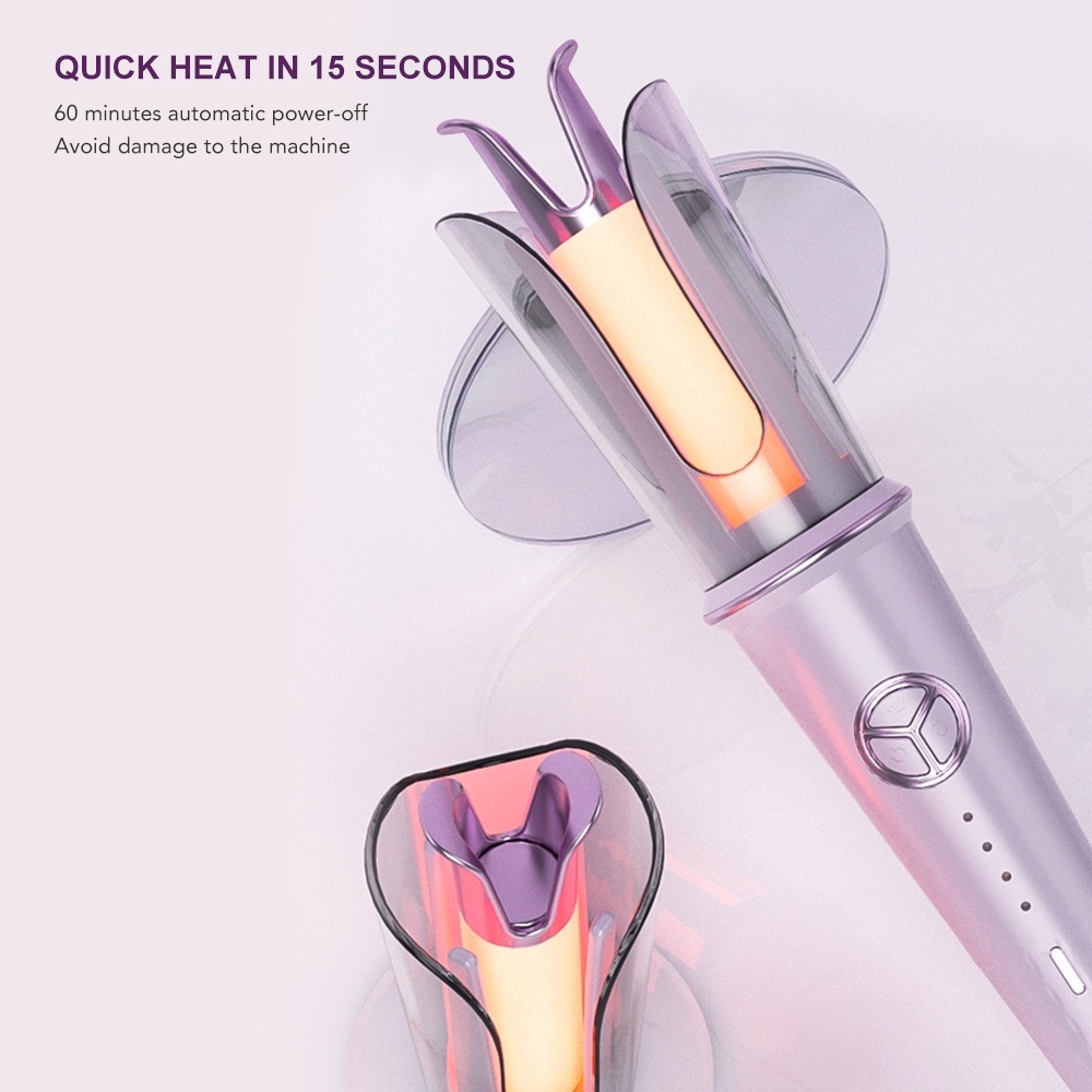 COCO MAMA Catokan Keriting Keramik Otomatis Libra Hair Styler New Desain Elegant/Alat Pengeriting dan Pelurus Rambut 2in1 LED Touch Sagitarius Hair Styler