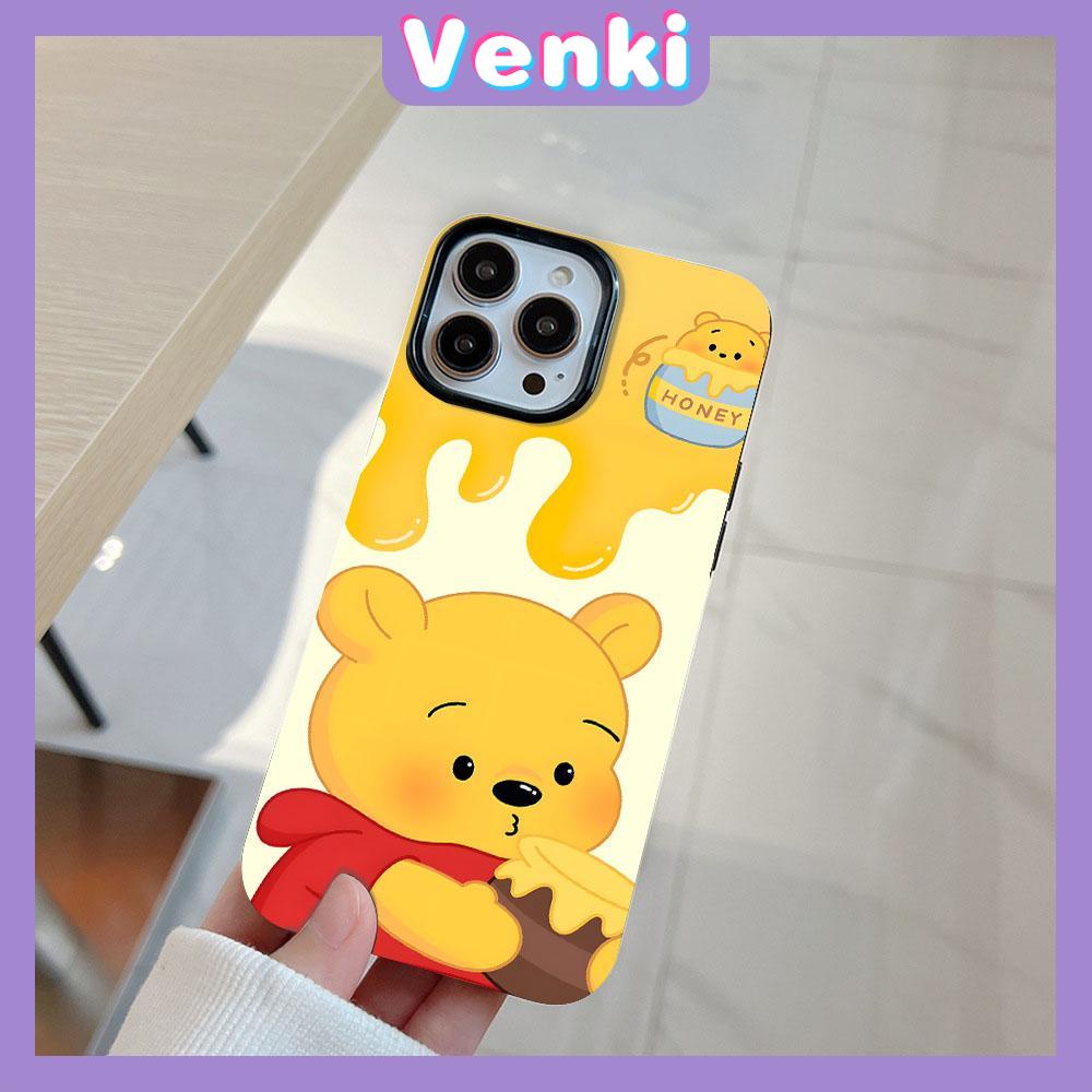 Case for iPhone 11 Soft TPU Glossy Candy Case Cute Cartoon Honey Bear Camera Protection Shockproof For iPhone 14 13 12 11 Pro Max 7 8 Plus X XR