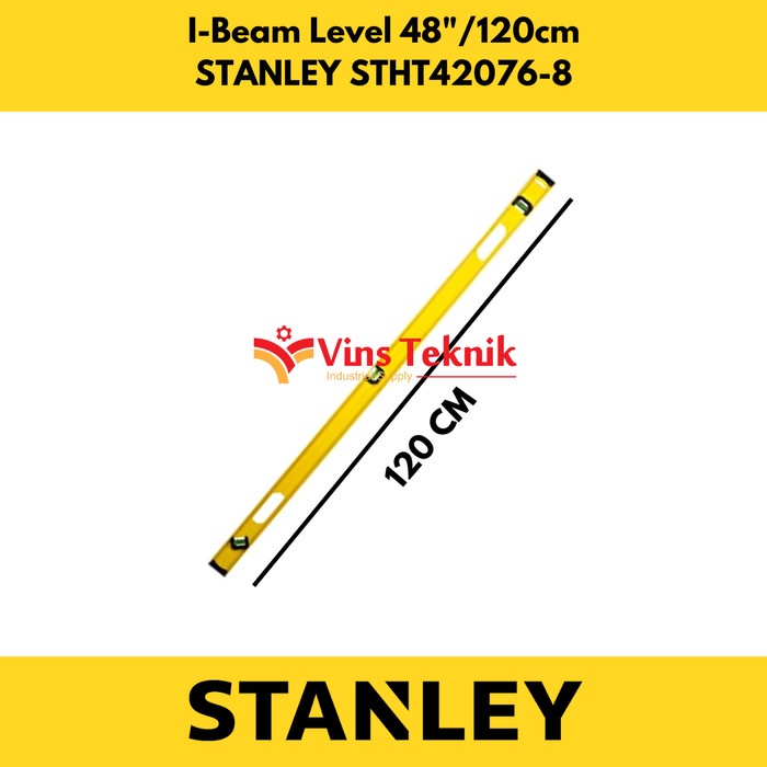 New Waterpass Waterpas I-Beam Level 48" 120cm STANLEY STHT42076-8