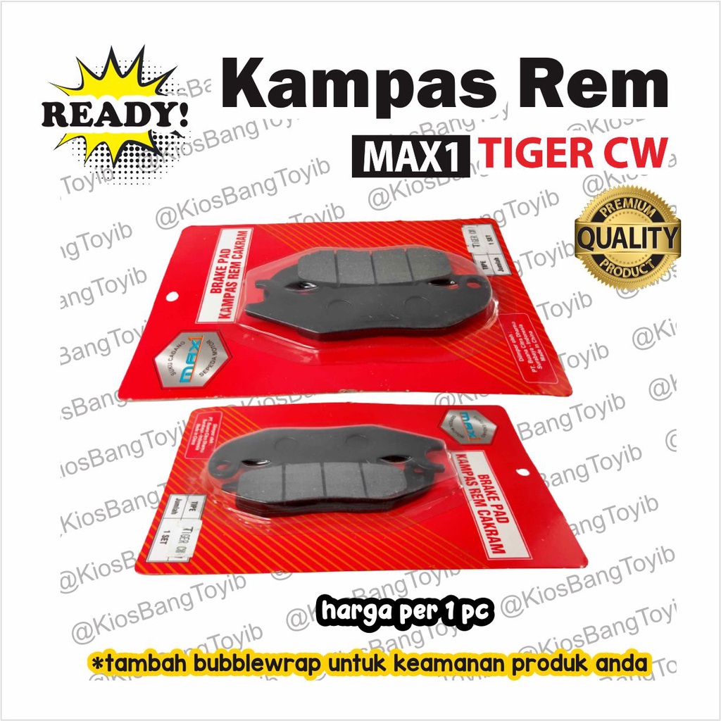 Discpad Kampas Rem Cakram Honda Tiger CW Megapro New (Max1)