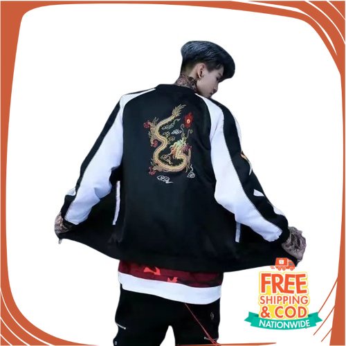 PROMO BIG SIZE JAKET BOMBER JUMBO/ JAKET BOMBER WATERPROOF PRIA WANITA CEWEK COWOK ORIGINAL SUKAJAN 