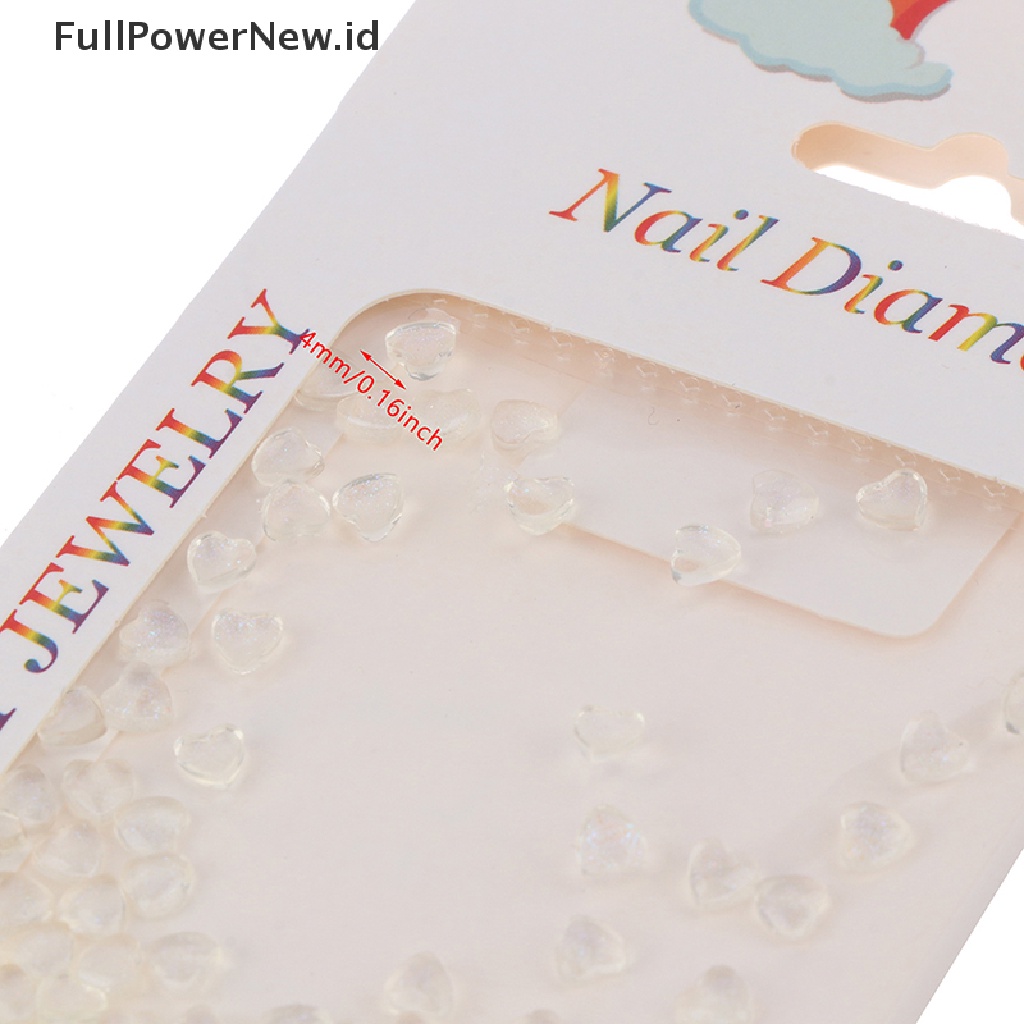 Power 100pcs Pesona Kuku 3D Nail Art Resin Nails Rhinestones Decals Untuk Kuku DIY ID