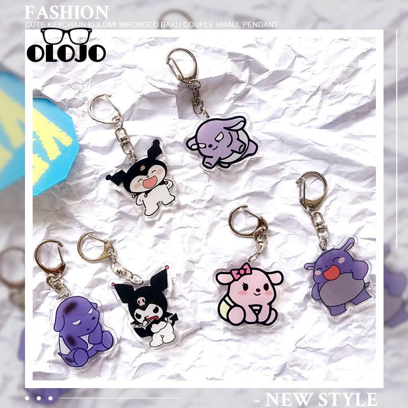 【COD】Sanrio Gantungan Kunci Desain Baku Kuromi Bahan Akrilik Untuk Dekorasi Tas