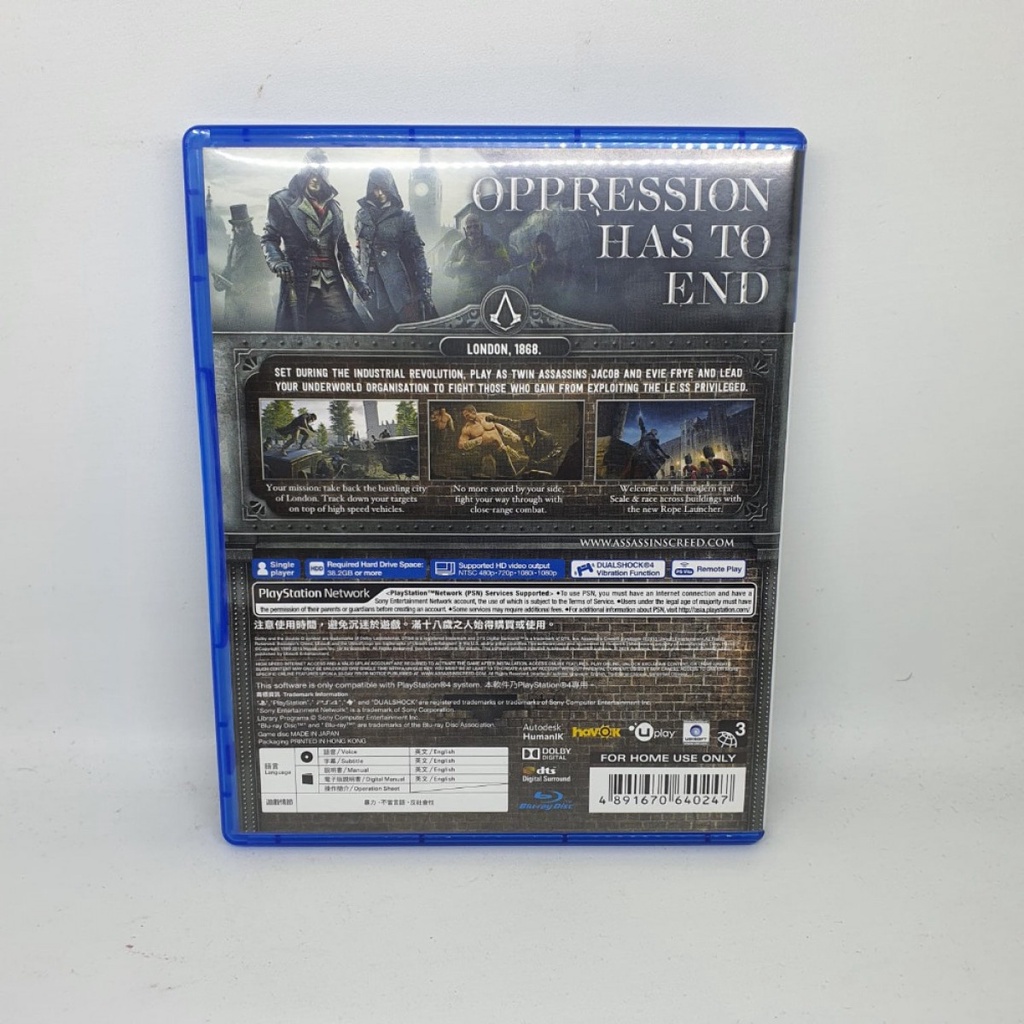 BD PS4 Assassins Creed Syndicate