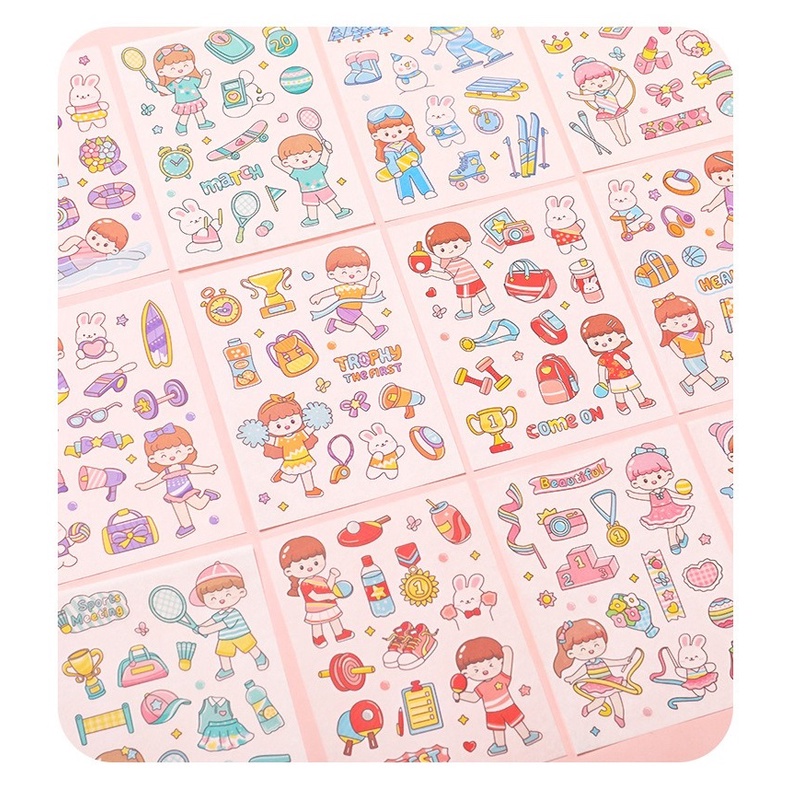 ST 50133 Sticker Box - Sticker Botol - Sticker Botol Minum Stiker 2D - Stiker Plastik Anti Basah - D