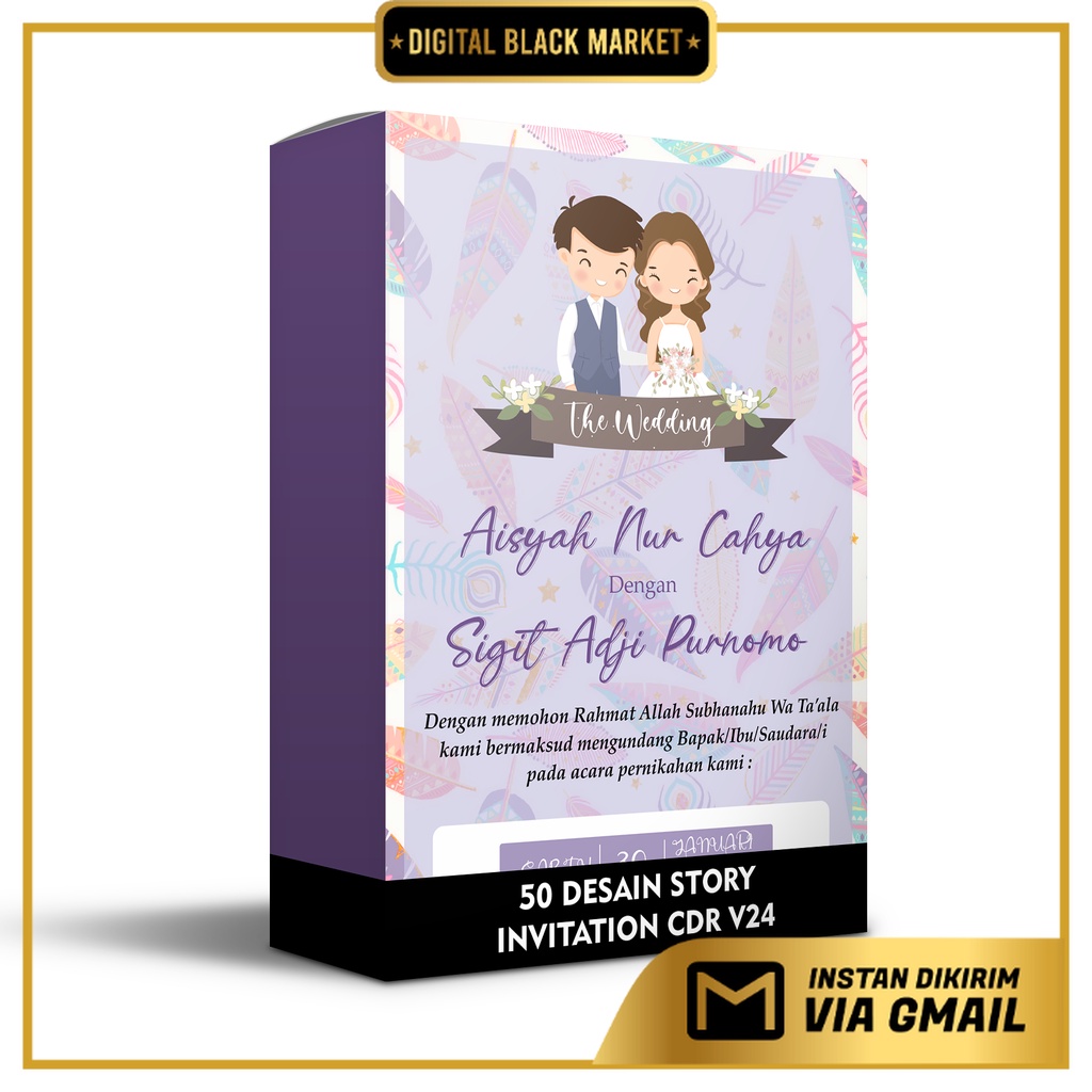 50 Desain Story Invitation CorelDraw v24