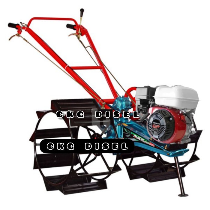Traktor Sawah Quick Capung Metal + Mesin Penggerak Honda GP 200
