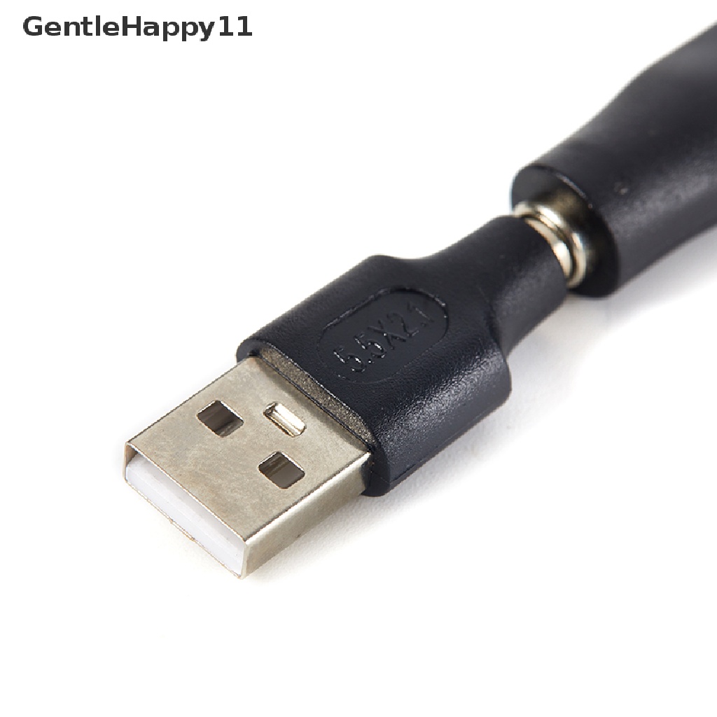 Gentlehappy Kabel Charger Adaptor USB Konverter DC Untuk Alat Cukur Rambut Clipper DC5.5 * 2.1mm id