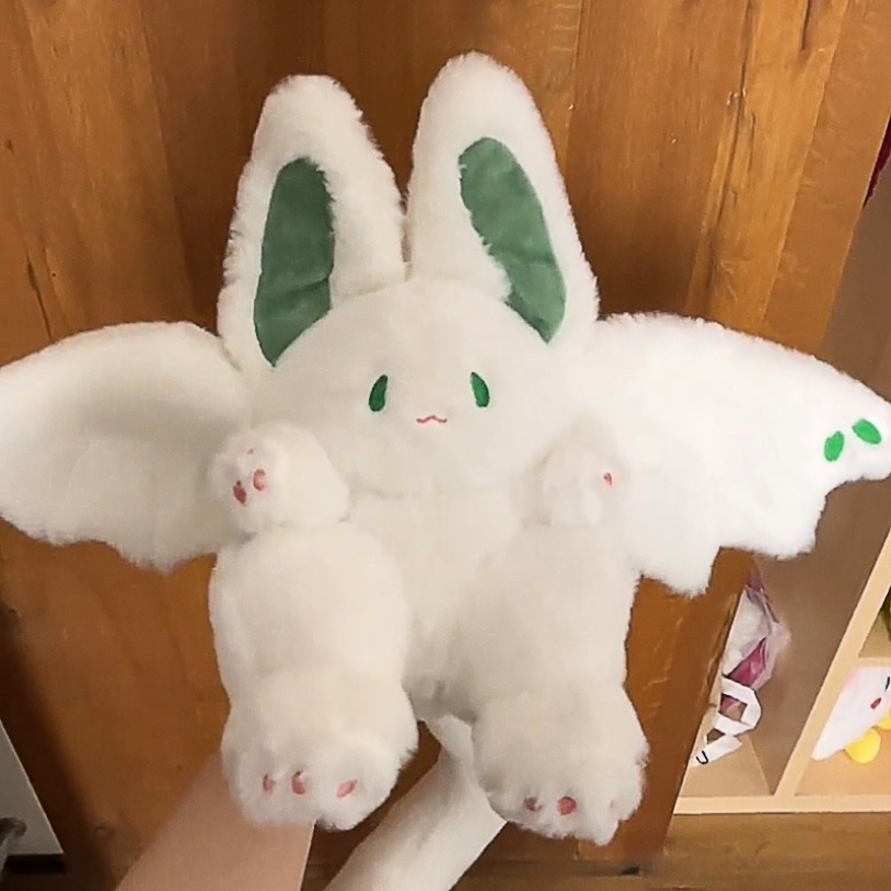 [2-I N - 1] 35cm Bat Rabbit Plush Toys Magic Spirit Cute Strawberry Untuk Kelinci Plush Toys Boneka Lembut Boneka Boneka Plushie Cosplay Bantal Anak Hadiah