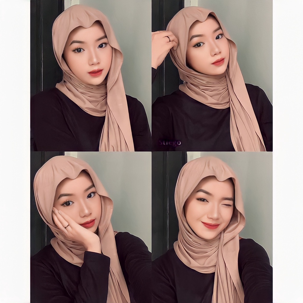 Pashmina kaos/pashmina Flowly jersy / Pashmina Strech Jersey