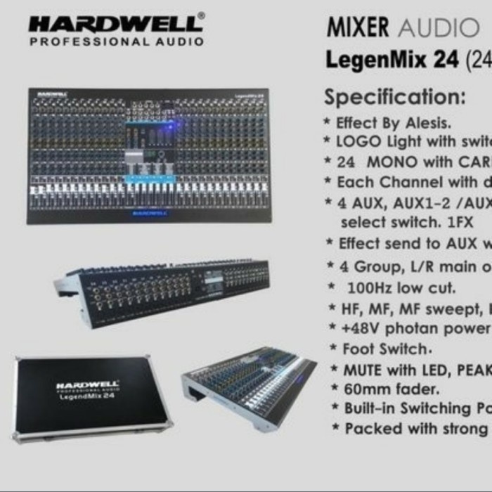 Mixer Audio HARDWELL LegendMix24 / LegendMix 24 ORIGINAL FREE HARDCASE