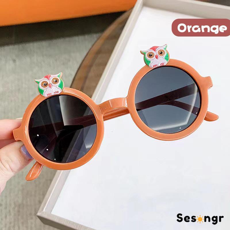 Kacamata Hitam Kartun Owl Lucu Warna-Warni Untuk Anak - SG