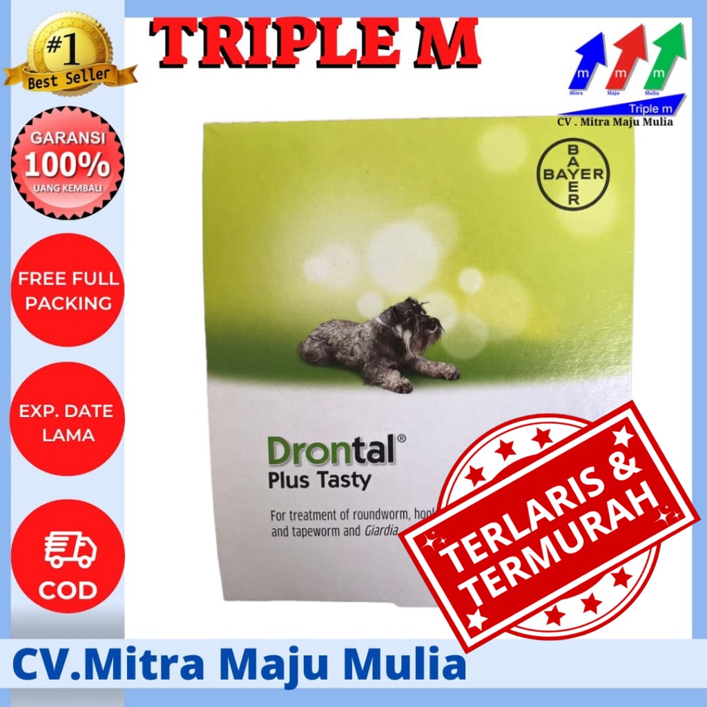 Drontal dog TRIPLE M - obat cacing anjing