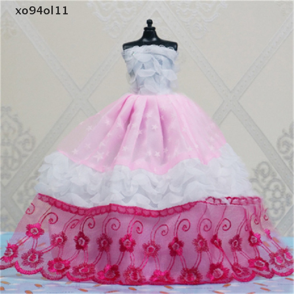 Xo Gaun Pesta Pernikahan Princess Handmade Pakaian Gown Untuk Hadiah Boneka OL