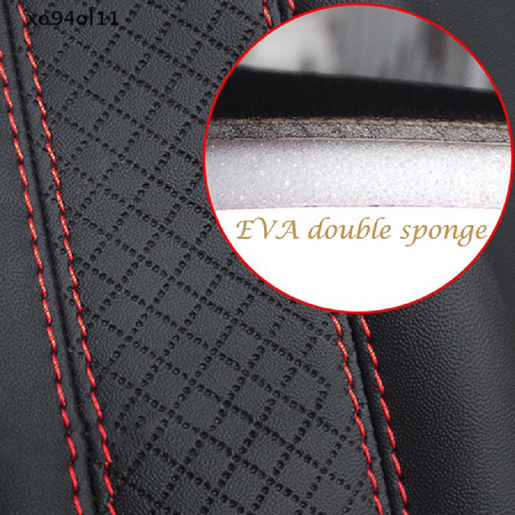 Xo Fibre Leather Embossed Seat Belt Bantalan Bahu Cover Jok Mobil Sabuk Pengaman OL